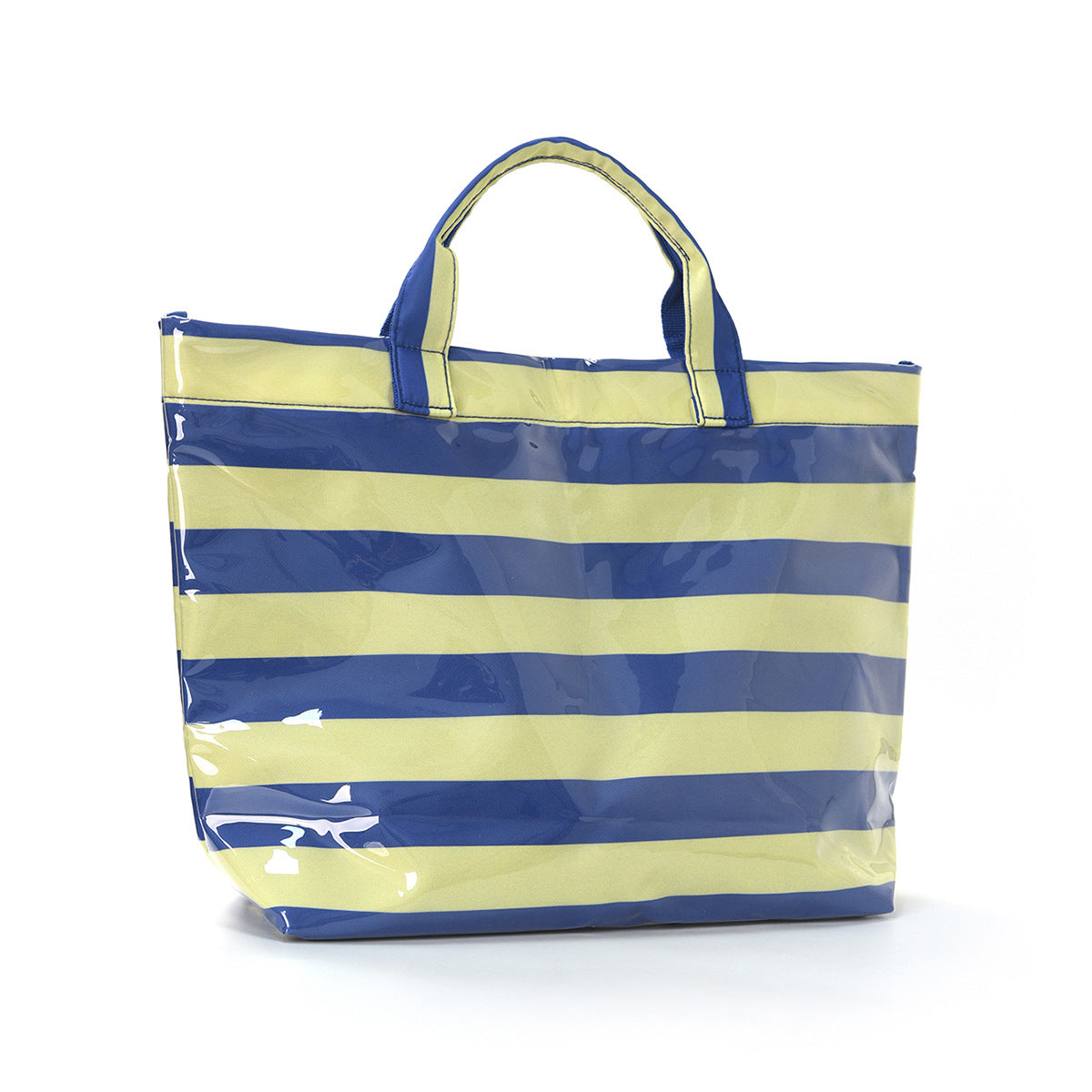 PVC Tote Bag Women's Plastic Tote Purse Large Letters Print Hobo Handbag for Work Beach Gift