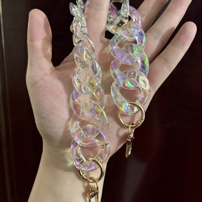 Large Flat Chain Strap - Acrylic Luxury Handbag Strap Fashionable for DIY Crafts