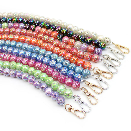 Stunning Rhinestone-Encrusted Beaded Bag Chain