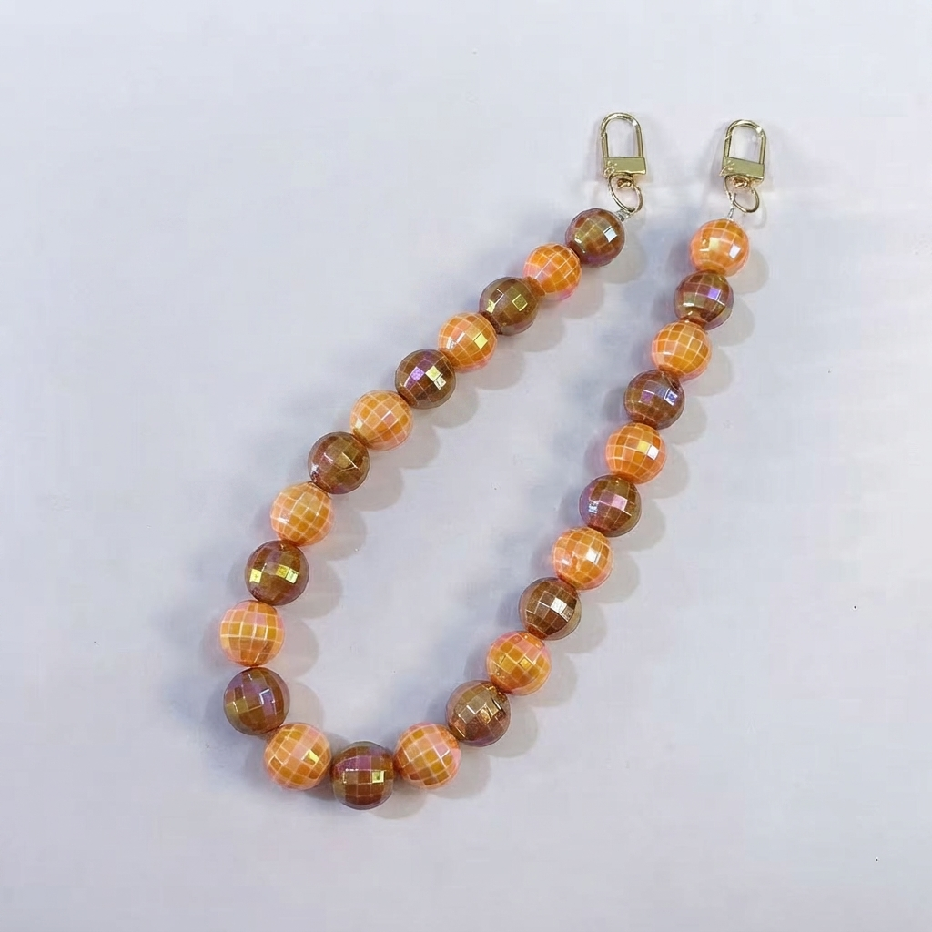 Colorful Iridescent Beaded Bag Chain, 45cm / 20 Inches
