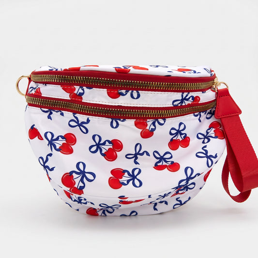 Multicolor Patterned Bum Bag Nylon Crossbody Bag Bum Bag