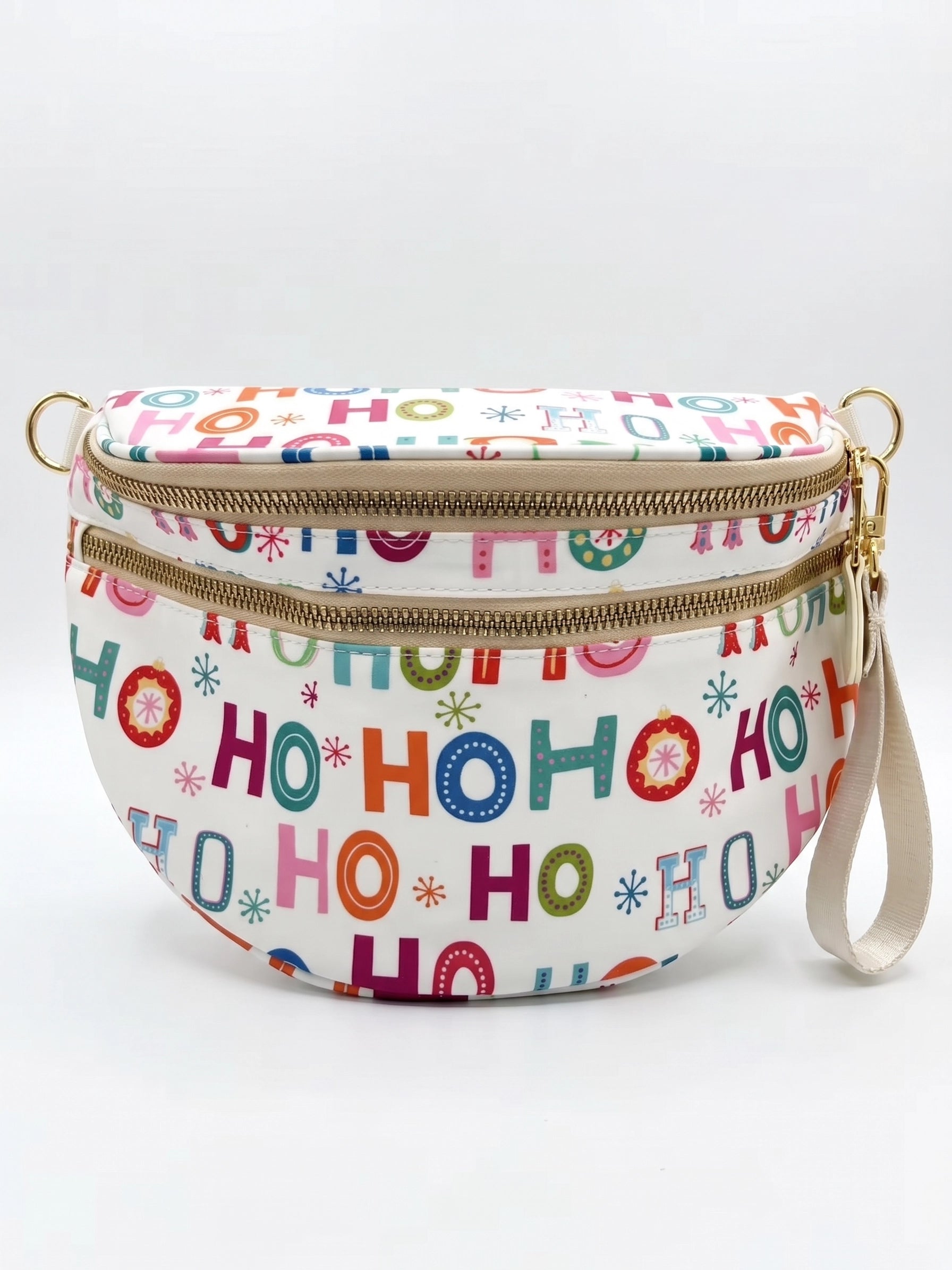 Christmas and Halloween-style bum bags