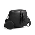 Straw Crossbody Bum Bags for Women Spacious Sling Purse with Adjustable Strap and Coin Purse (Leopard)