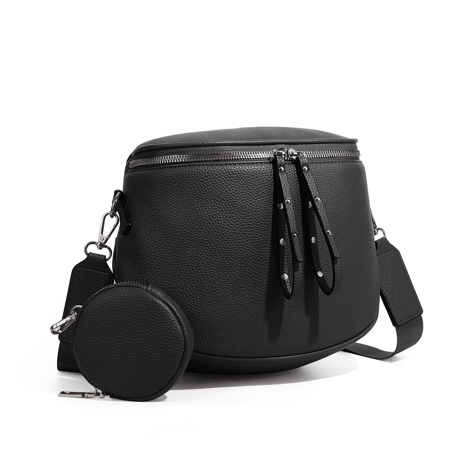 Straw Crossbody Bum Bags for Women Spacious Sling Purse with Adjustable Strap and Coin Purse (Leopard)