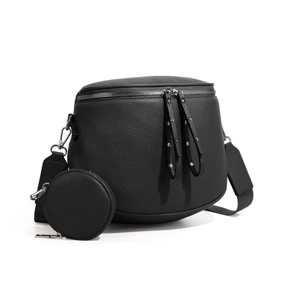 Straw Crossbody Bum Bags for Women Spacious Sling Purse
