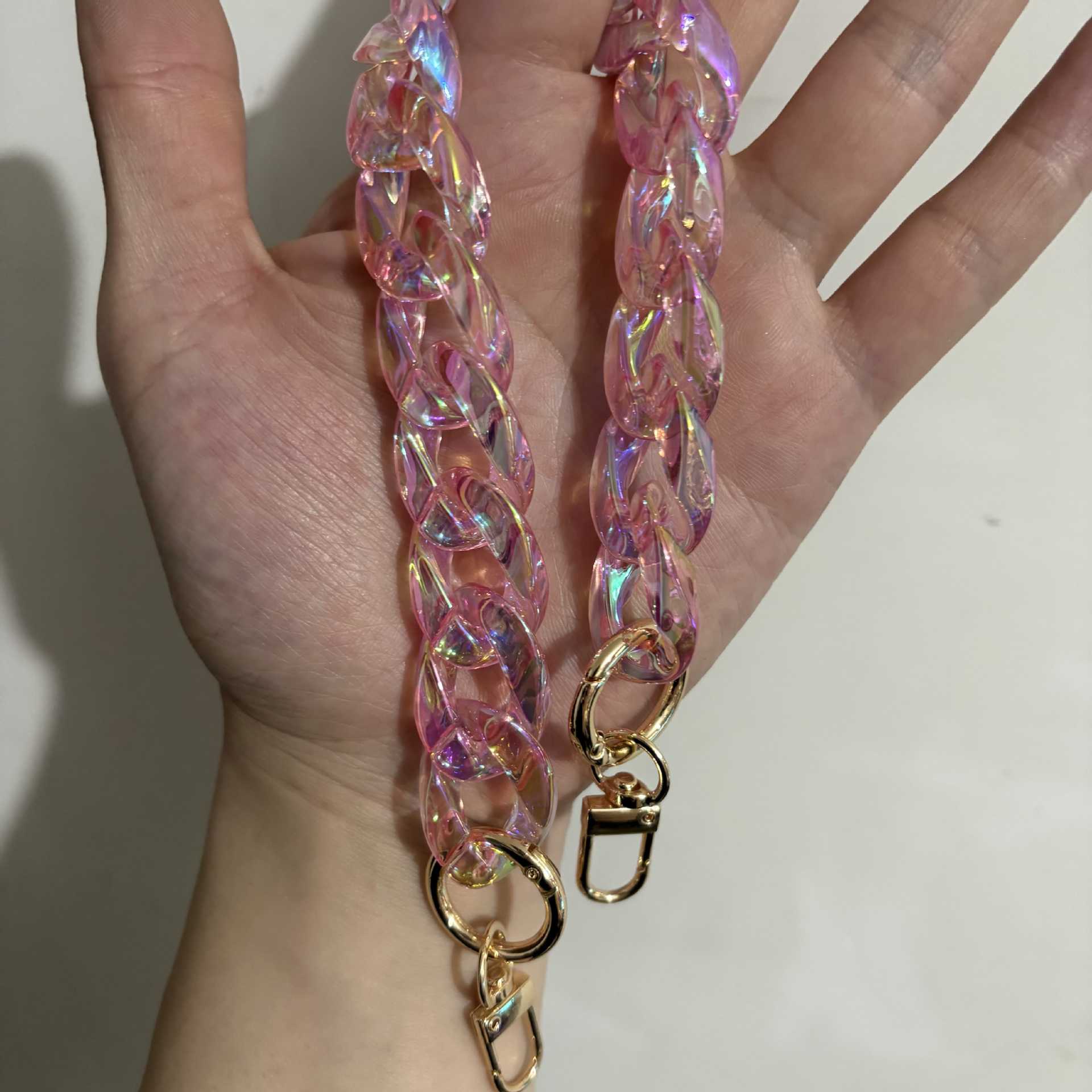 Y2K Iridescent Acrylic Chain Strap for Bags and Phones - 14.6" / 37cm - Wu Xuanyi Style