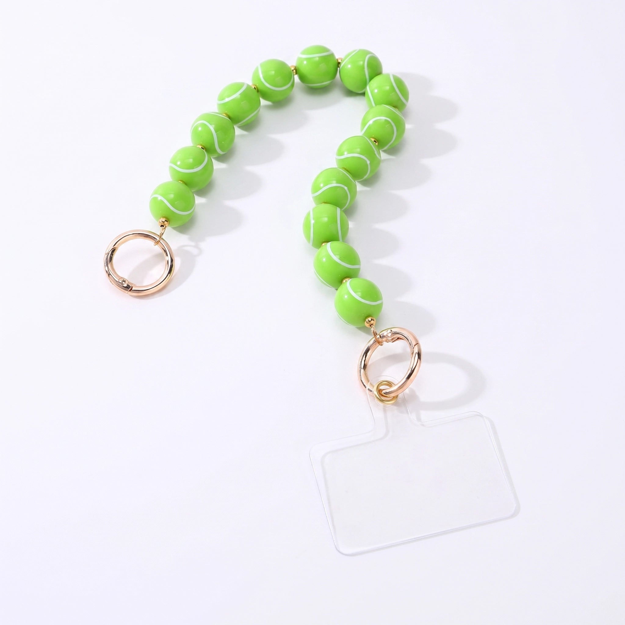 Sports Basketball Round Bead Decorative Bag Chain Strap, 20 Inches / 45cm Bag Decoration