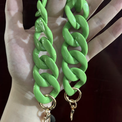 Large Flat Chain Strap - Acrylic Luxury Handbag Strap Fashionable for DIY Crafts