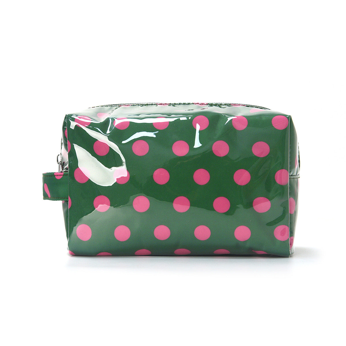 PVC Polka-Dot Cosmetic Bag Waterproof Travel Toiletry Organizer