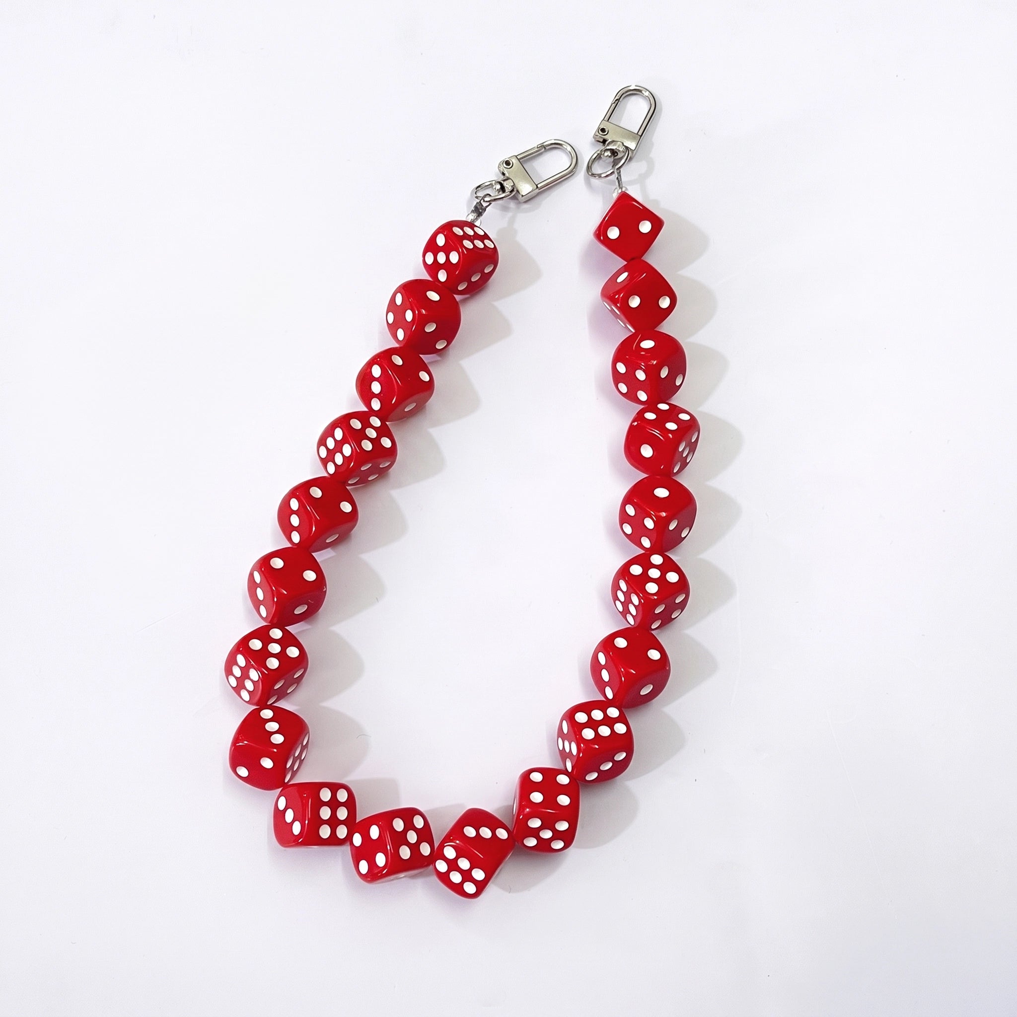45cm (17.7") Creative Dice Beaded Bag Chain – Handmade Purse Strap Accessory