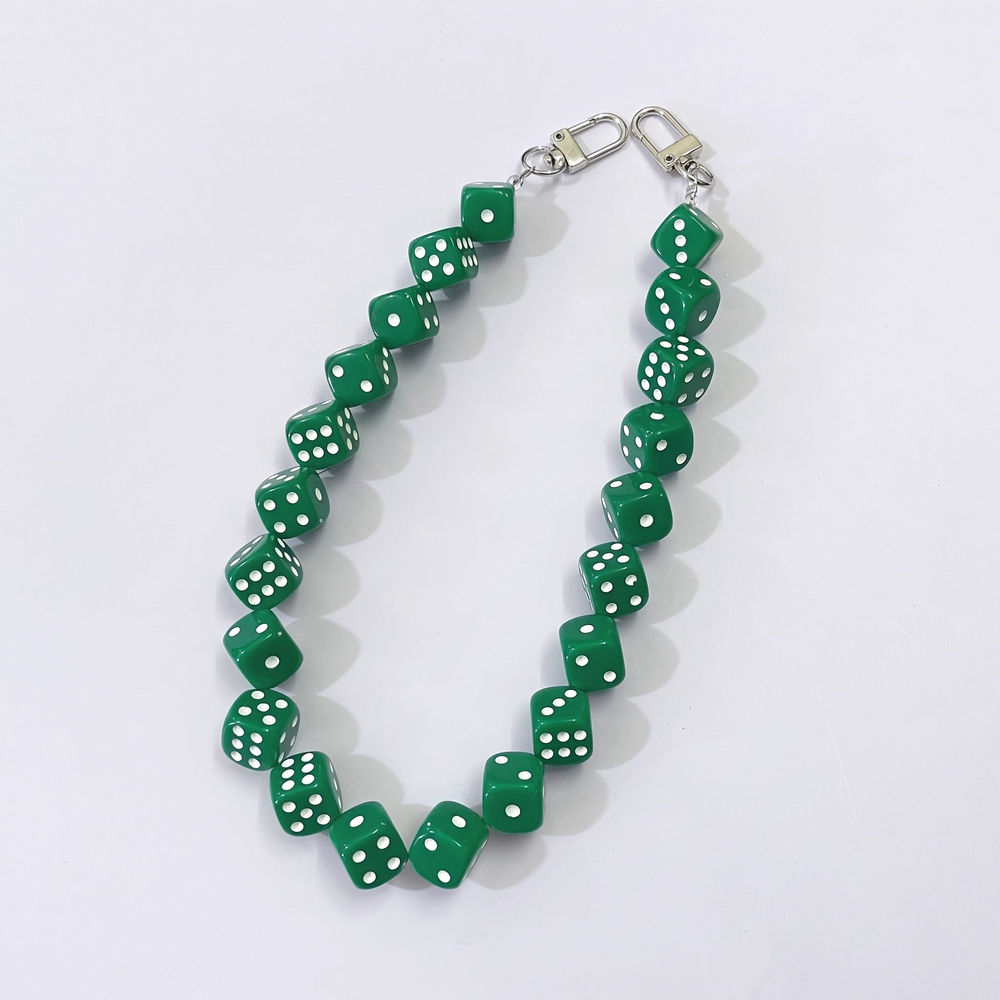 45cm (17.7") Creative Dice Beaded Bag Chain – Handmade Purse Strap Accessory
