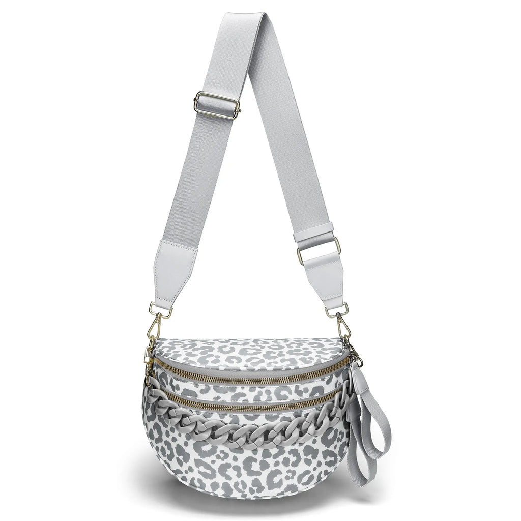 Leopard Purse Leopard Print Bum Bags for Women Crossbody Spacious Waist Bag Fanny Packs Crossbody Bag