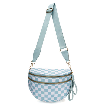 Checkered Crossbody Bum Bag