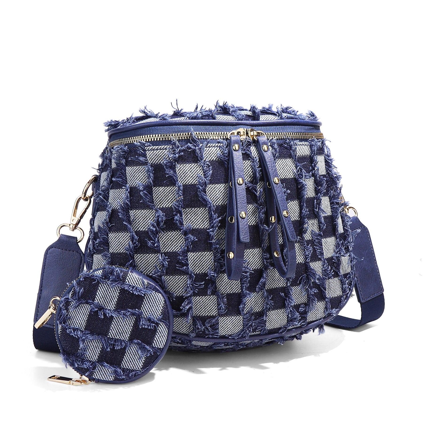 Straw Crossbody Bum Bags for Women Spacious Sling Purse with Adjustable Strap and Coin Purse (Leopard)
