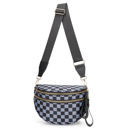 Checkered Crossbody Bum Bag
