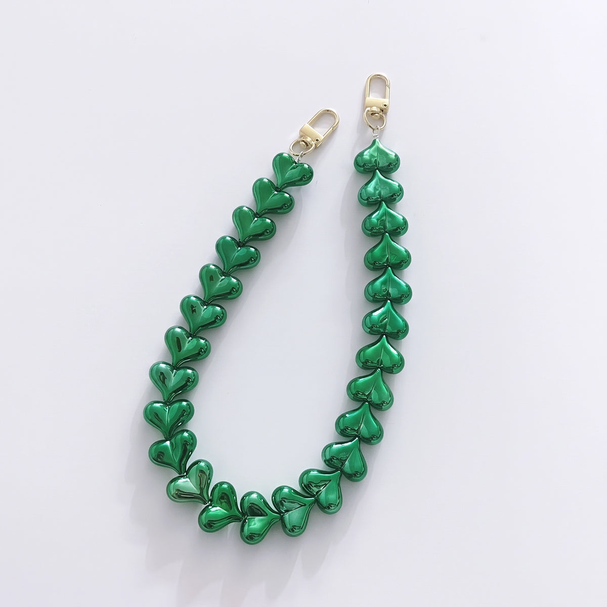 45cm Solid Color Heart Bag Chain