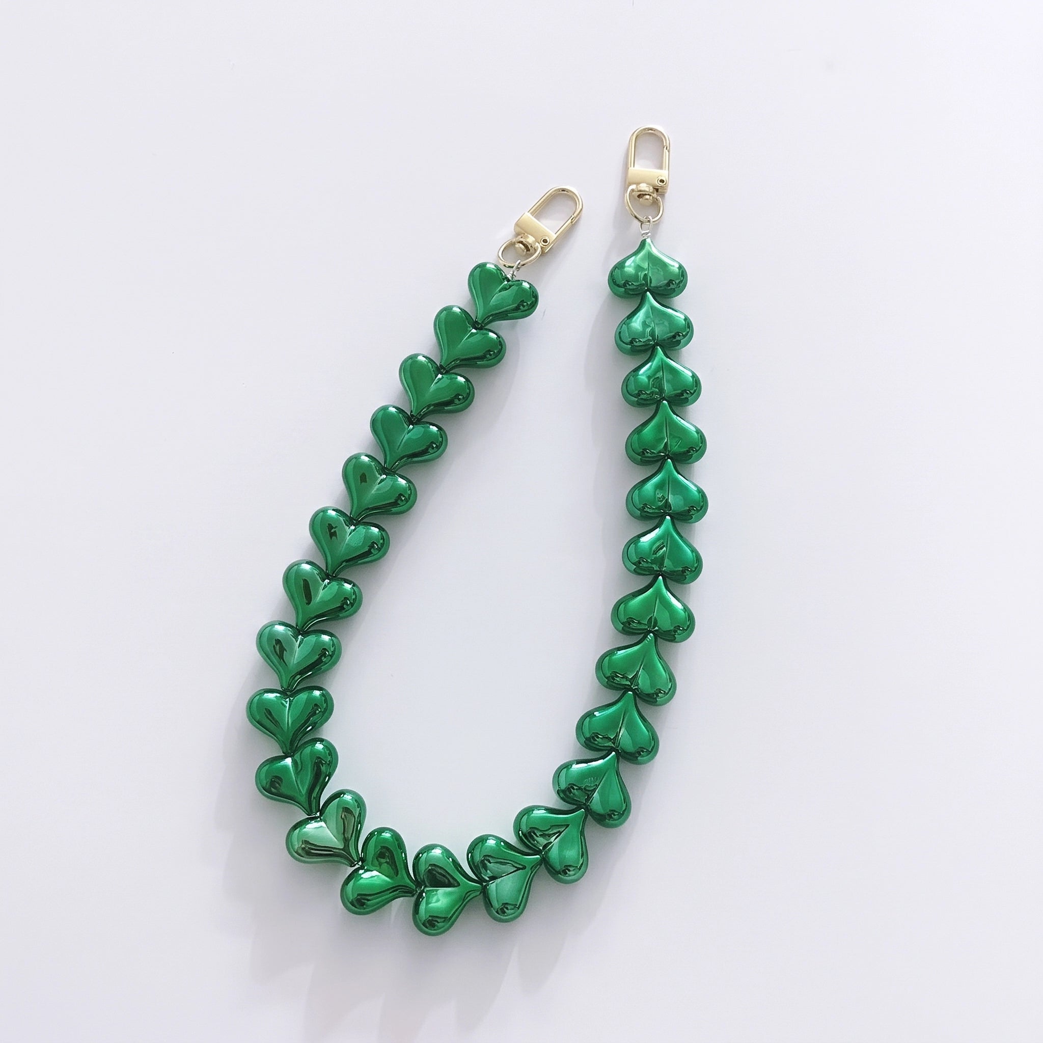 45cm Solid Color Heart Bag Chain – Purse Strap Replacement, 17.7" Handbag Accessory