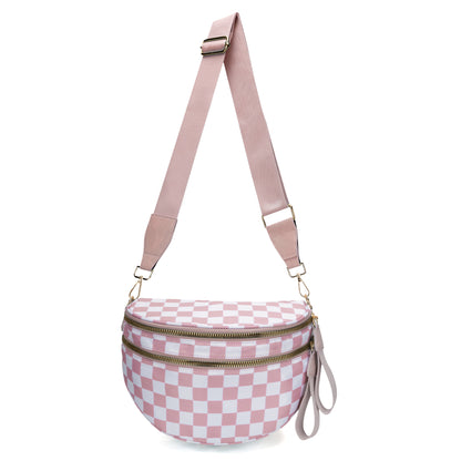 Checkered Crossbody Bum Bag