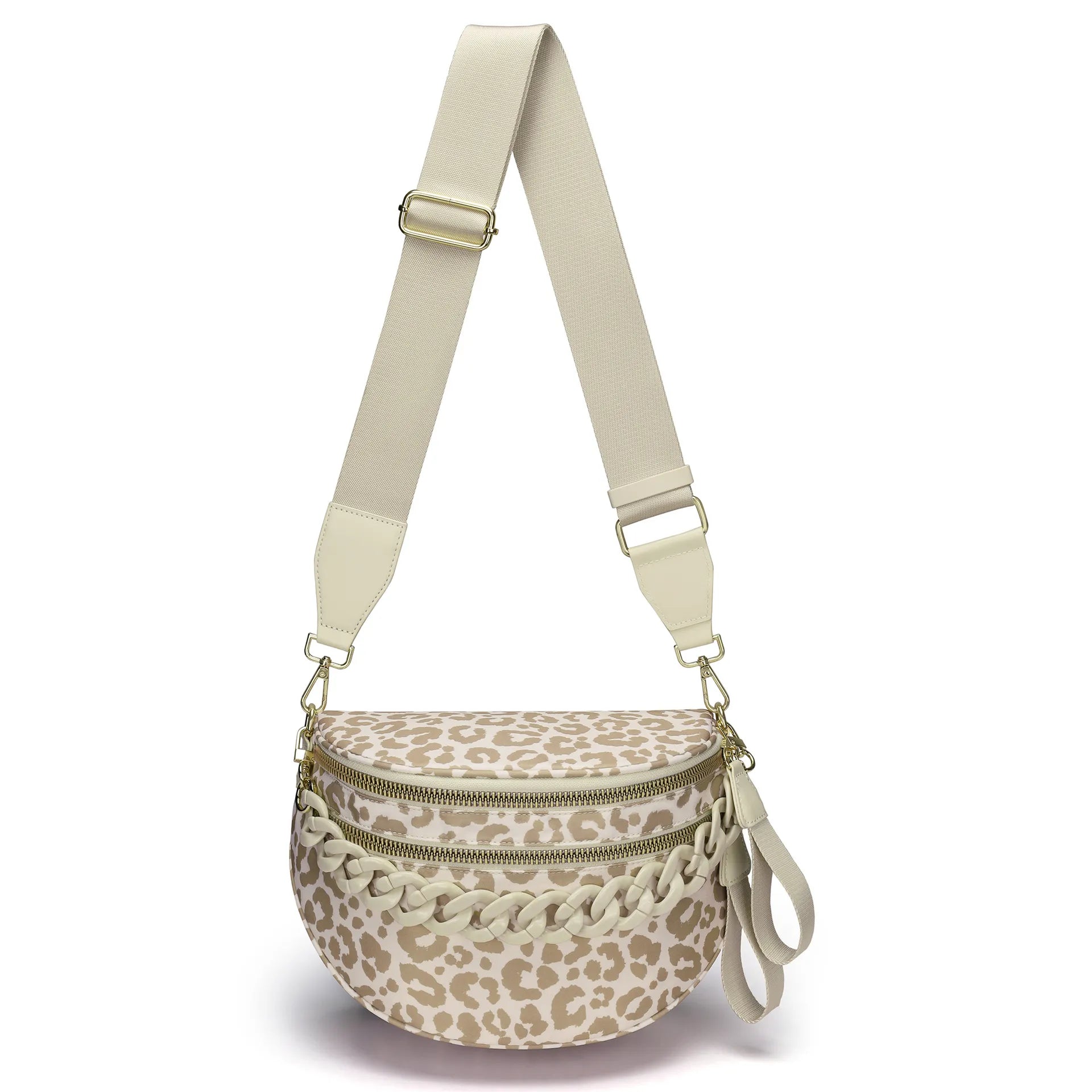Leopard Purse Leopard Print Bum Bags for Women Crossbody Spacious Waist Bag Fanny Packs Crossbody Bag
