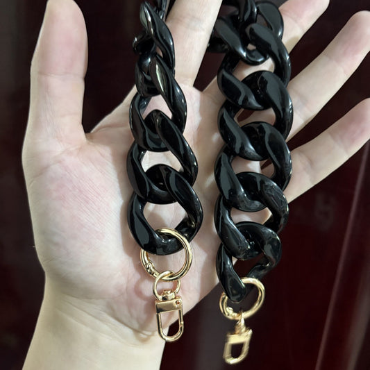 Large Flat Chain Strap - Acrylic Luxury Handbag Strap Fashionable for DIY Crafts