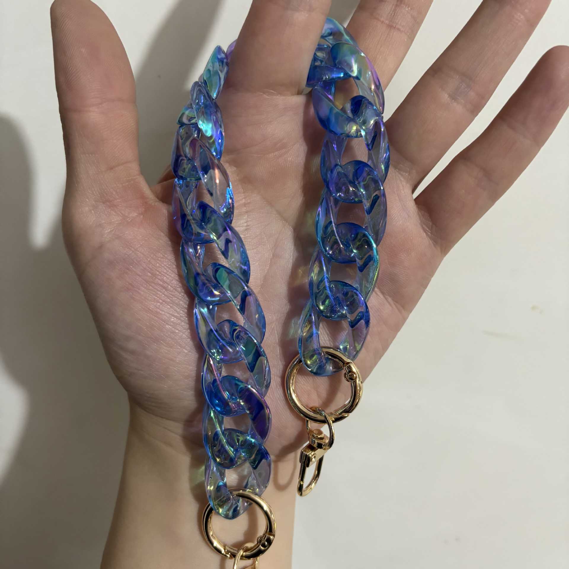 Y2K Iridescent Acrylic Chain Strap for Bags and Phones - 14.6" / 37cm - Wu Xuanyi Style
