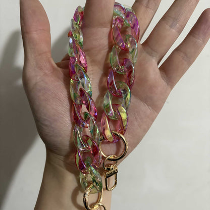 Y2K Iridescent Acrylic Chain Strap 14.6" / 37cm