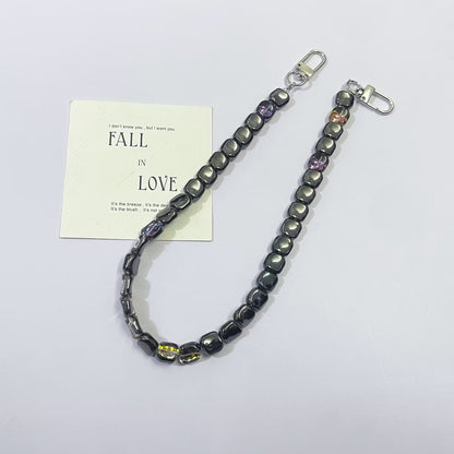 45cm (17.72 inches) Colorful Square Bead Chain Bag Strap