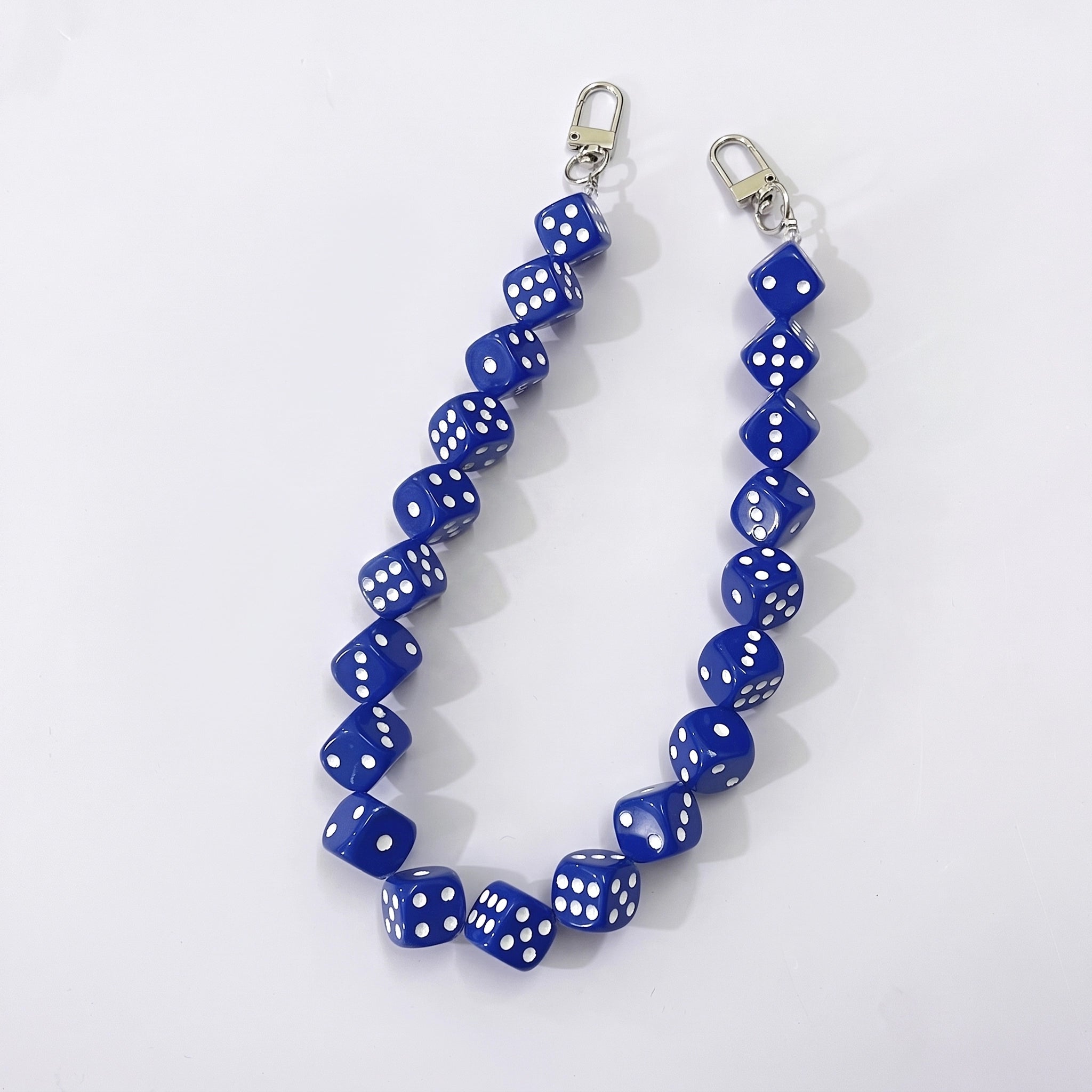 45cm (17.7") Creative Dice Beaded Bag Chain – Handmade Purse Strap Accessory