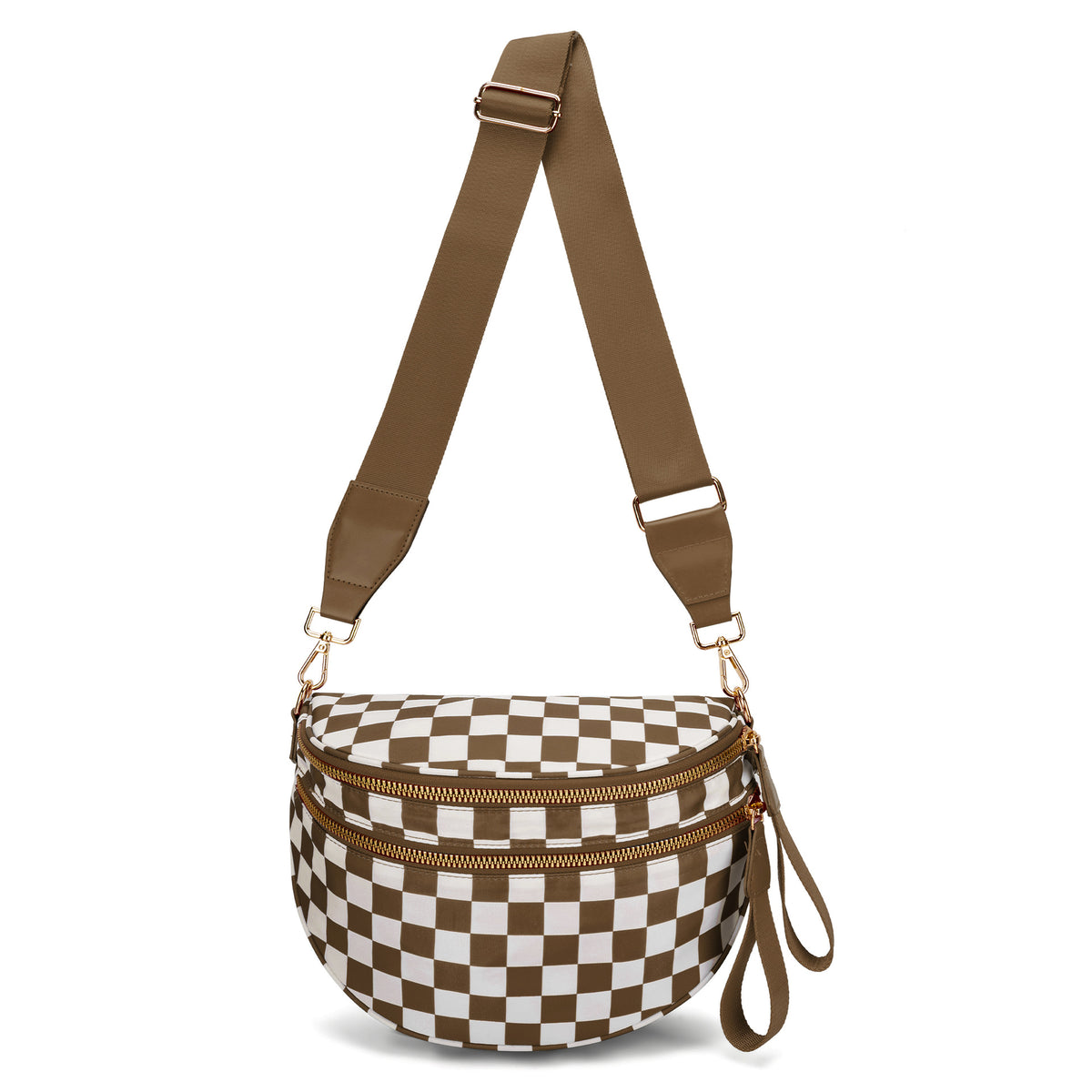 Checkered Crossbody Bum Bag