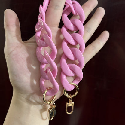 Large Flat Chain Strap - Acrylic Luxury Handbag Strap Fashionable for DIY Crafts