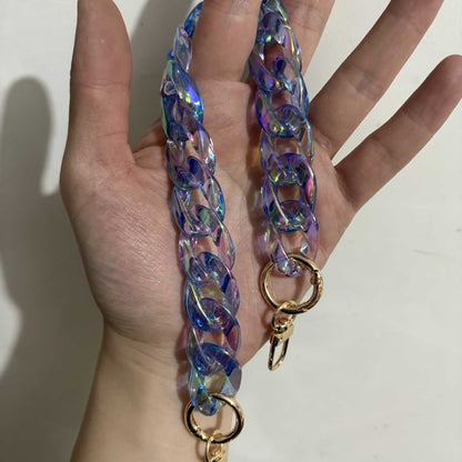 Y2K Iridescent Acrylic Chain Strap 14.6" / 37cm