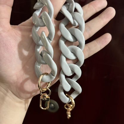 Large Flat Chain Strap - Acrylic Luxury Handbag Strap Fashionable for DIY Crafts