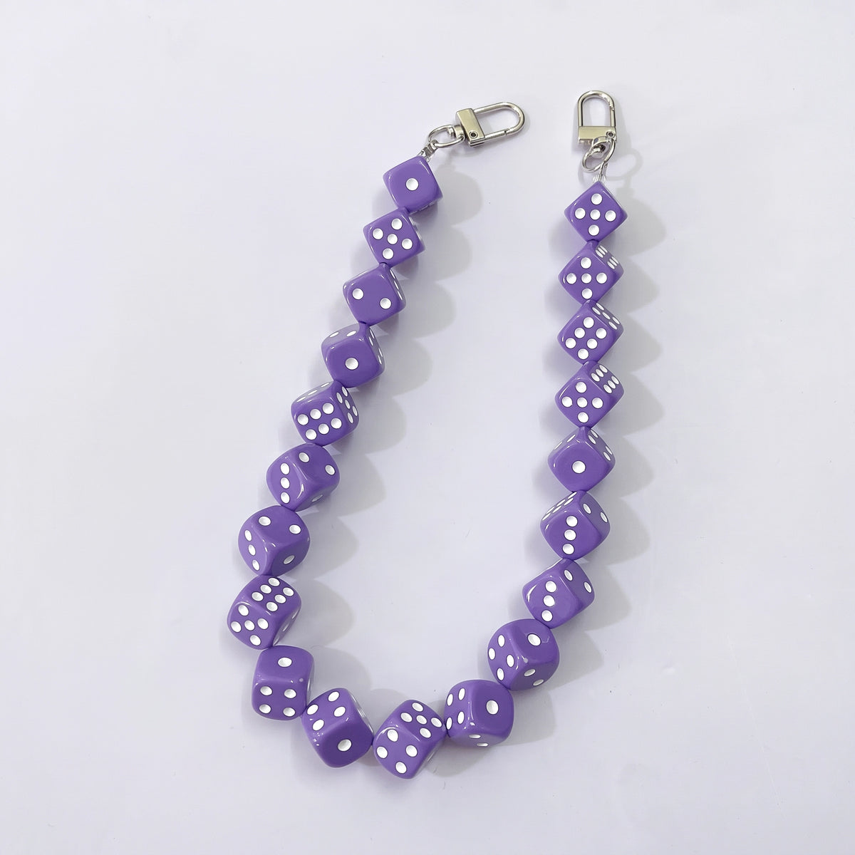 45cm (17.7") Creative Dice Beaded Bag Chain