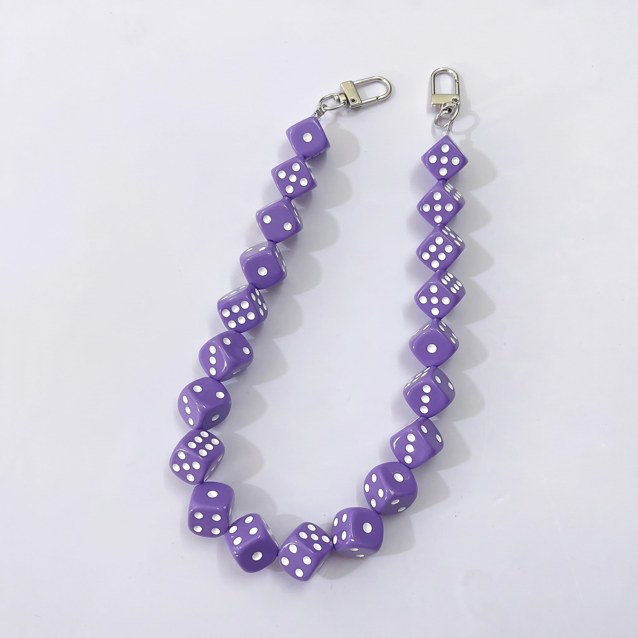 45cm (17.7") Creative Dice Beaded Bag Chain – Handmade Purse Strap Accessory