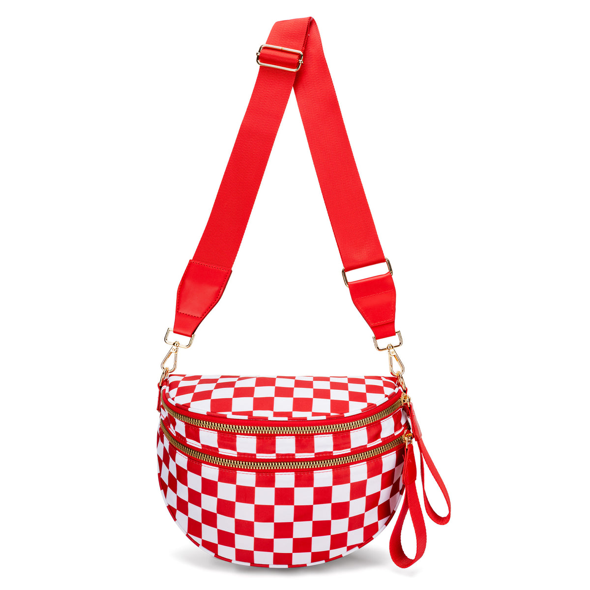 Checkered Crossbody Bum Bag
