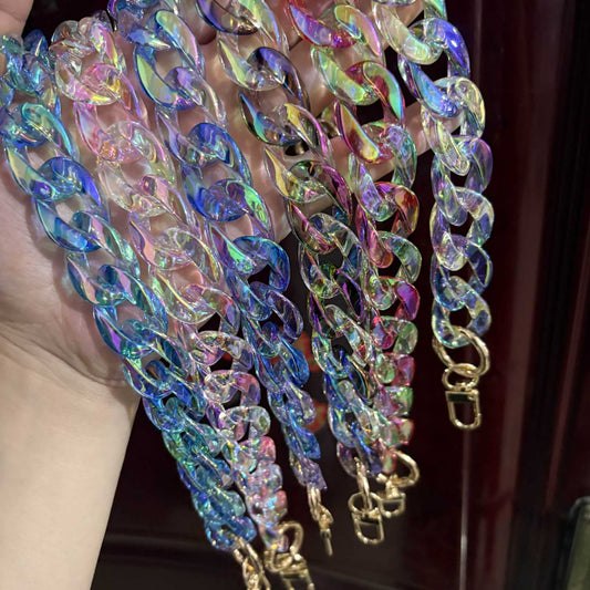 Y2K Iridescent Acrylic Chain Strap 14.6" / 37cm