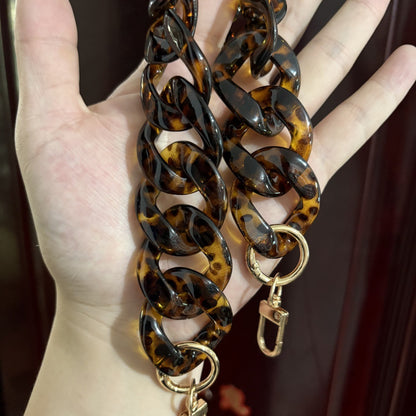 Large Flat Chain Strap - Acrylic Luxury Handbag Strap Fashionable for DIY Crafts