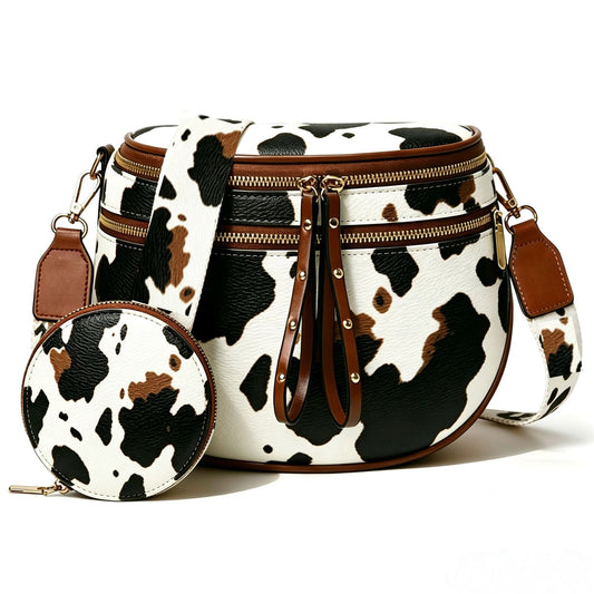 Vintage Leather Women's Saddle Bag