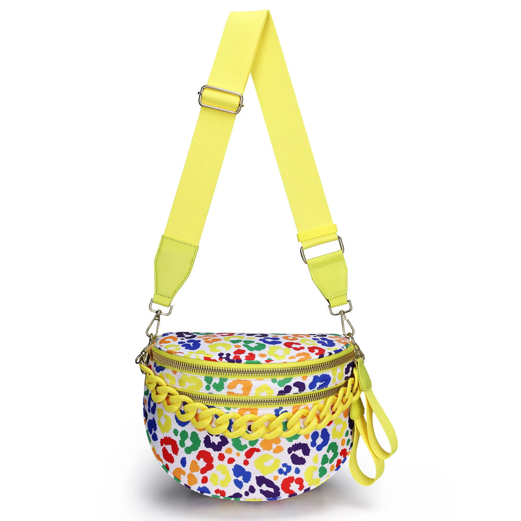 Leopard Purse Leopard Print Bum Bags for Women Crossbody Spacious Waist Bag Fanny Packs Crossbody Bag