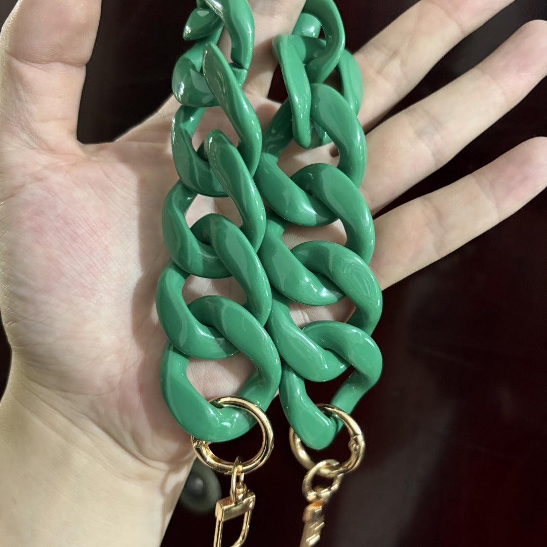 Large Flat Chain Strap - Acrylic Luxury Handbag Strap Fashionable for DIY Crafts