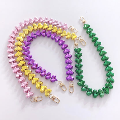 45cm Solid Color Heart Bag Chain