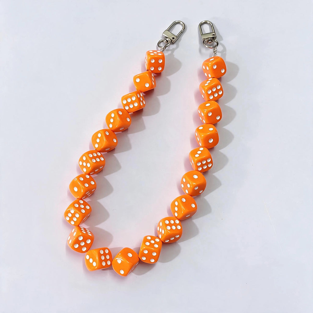 45cm (17.7") Creative Dice Beaded Bag Chain
