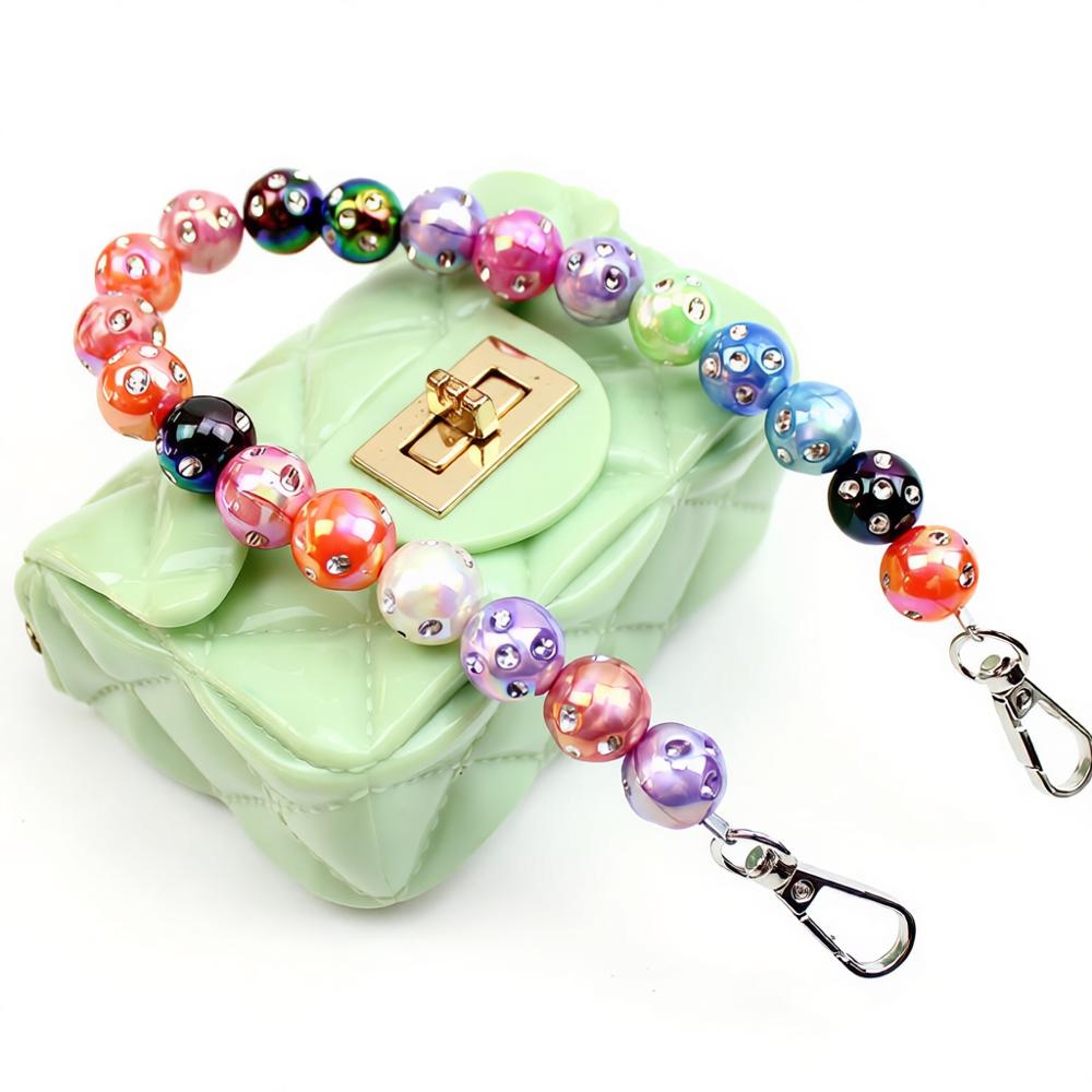 Stunning Rhinestone-Encrusted Beaded Bag Chain