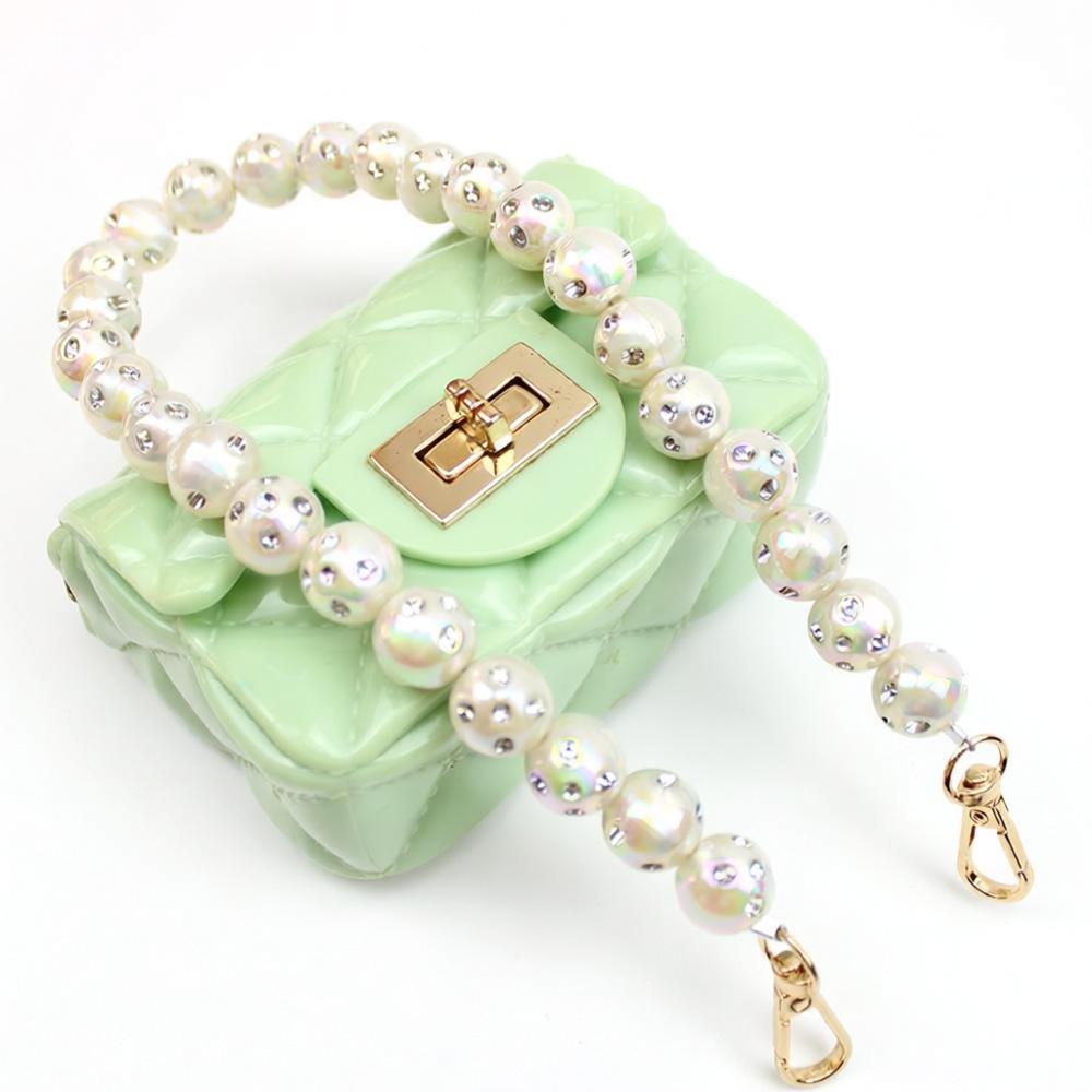 Stunning Rhinestone-Encrusted Beaded Bag Chain
