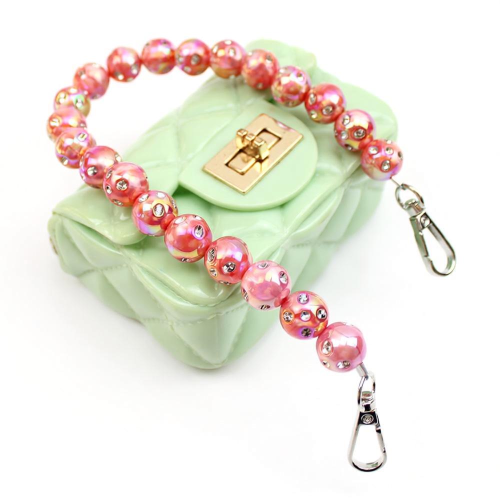 Stunning Rhinestone-Encrusted Beaded Bag Chain
