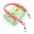 Stunning Rhinestone-Encrusted Beaded Bag Chain