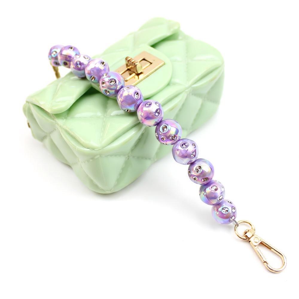 Stunning Rhinestone-Encrusted Beaded Bag Chain