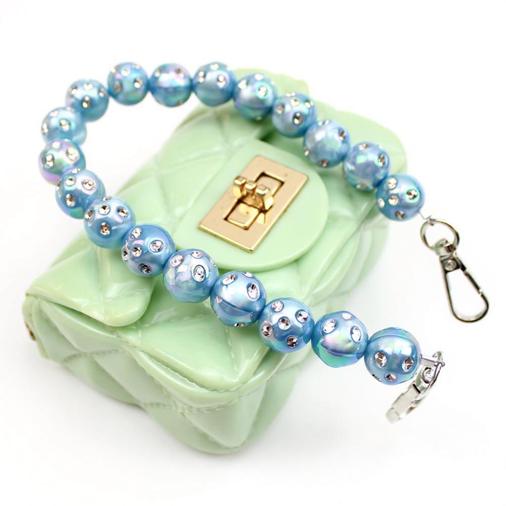 Stunning Rhinestone-Encrusted Beaded Bag Chain
