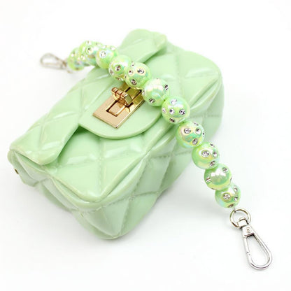 Stunning Rhinestone-Encrusted Beaded Bag Chain