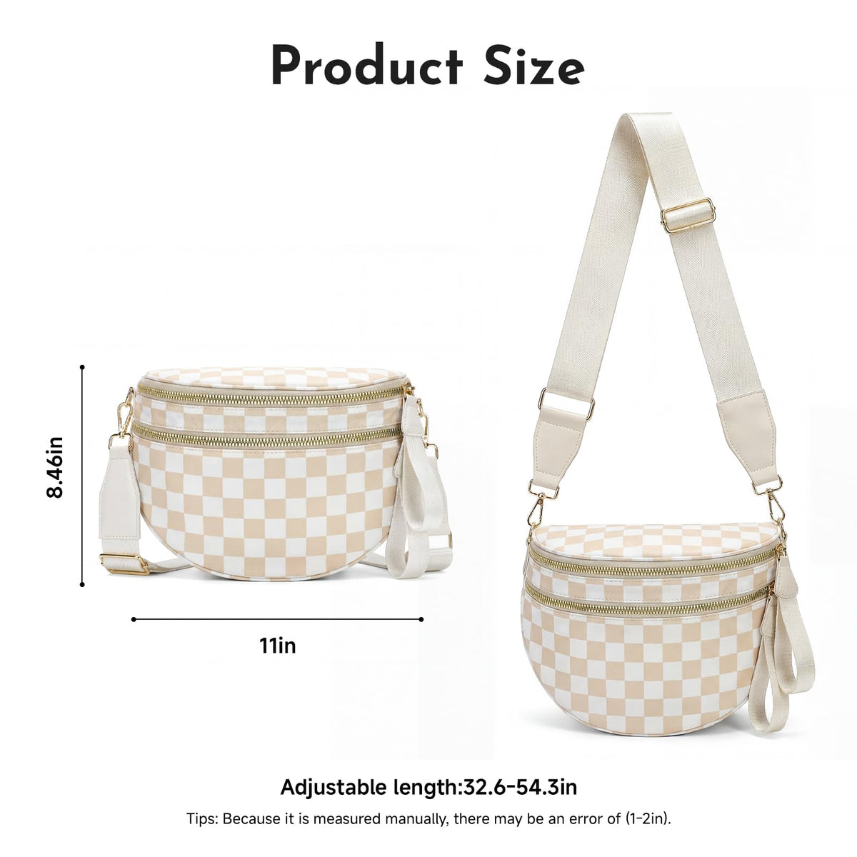 Checkered Crossbody Bum Bag